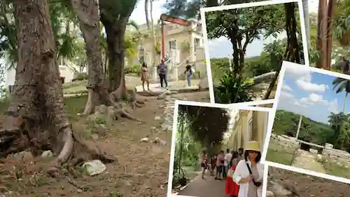 Recorriendo la finca